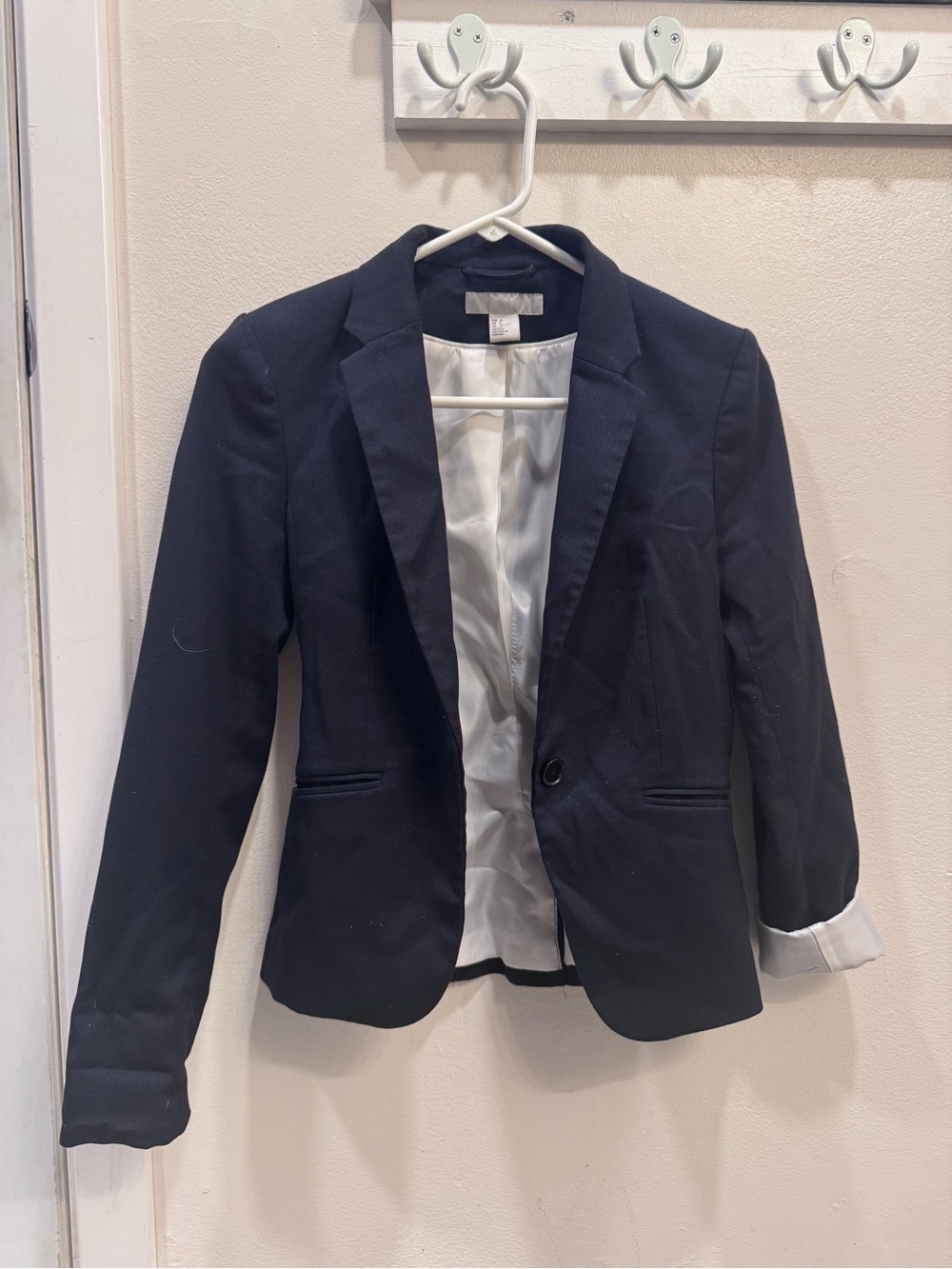 H&M Navy Single-Button Women's Blazer